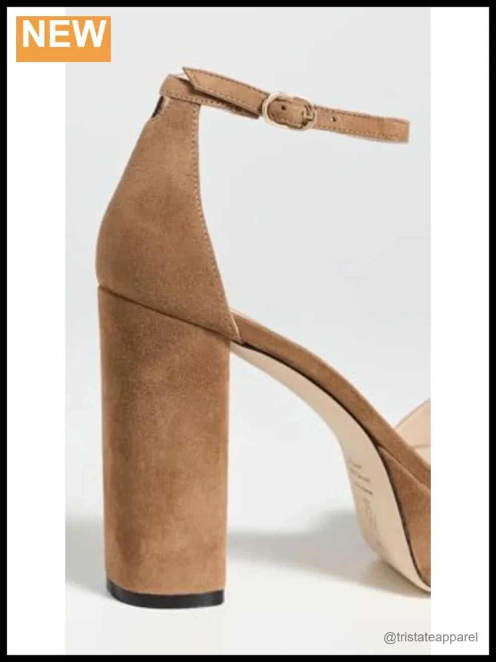 Suede Platform Sandals Ankle Strap Block Heel Peep Toe Dressy